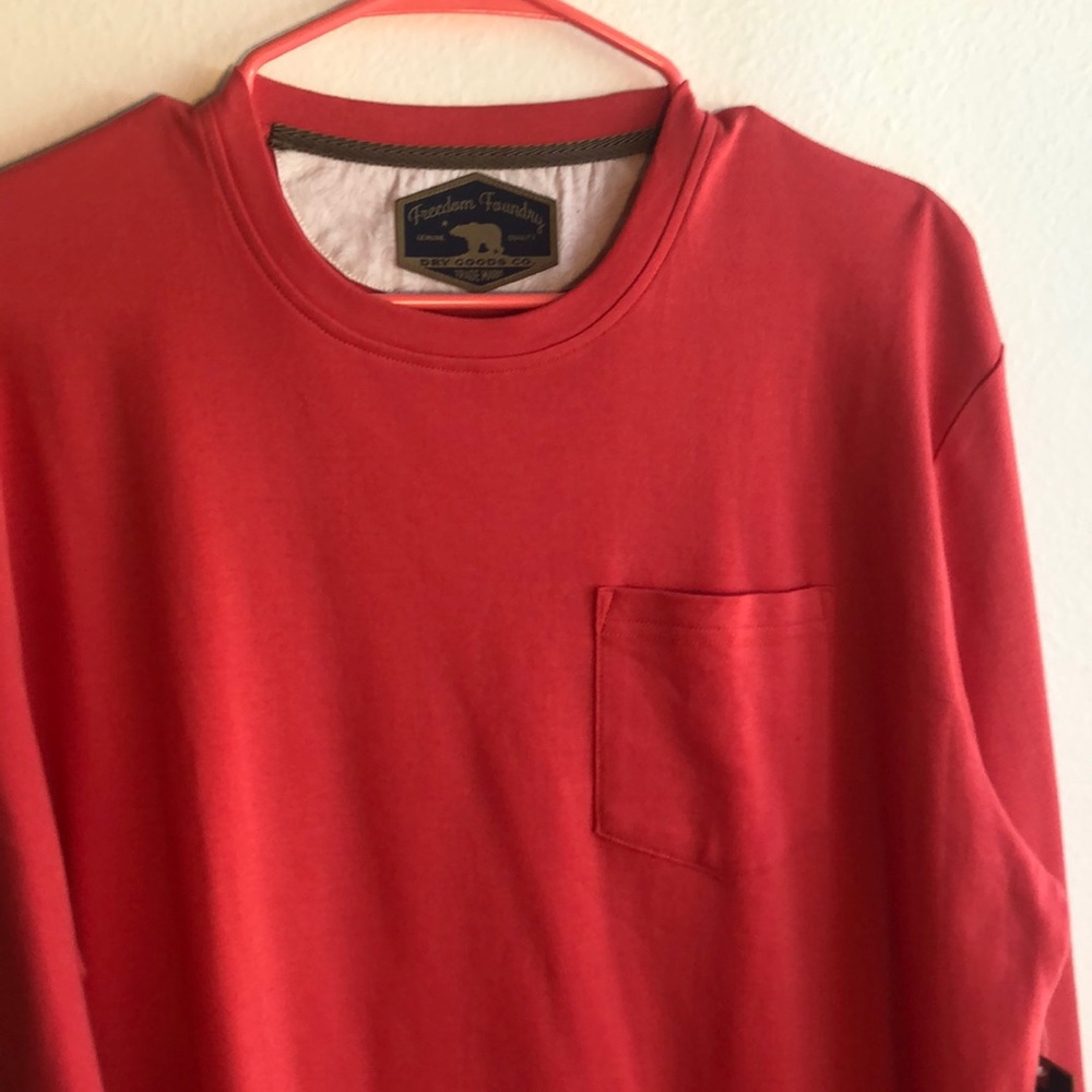 NWT Freedom foundry pullover orange/red men’s L - Picture 4 of 5